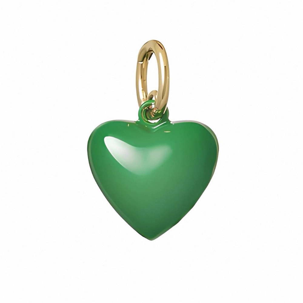 Roxanne Assoulin The Mini Puffy Heart Charms - Green Apple